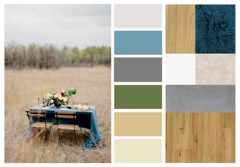 Interiérový design, moodboard