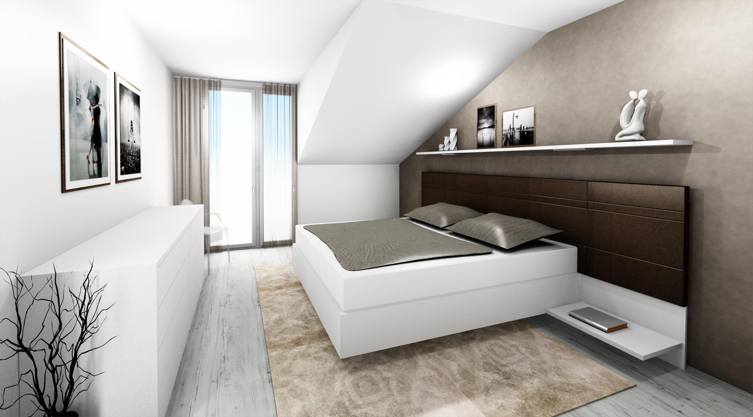 Design - dům Plzeň, ložnice