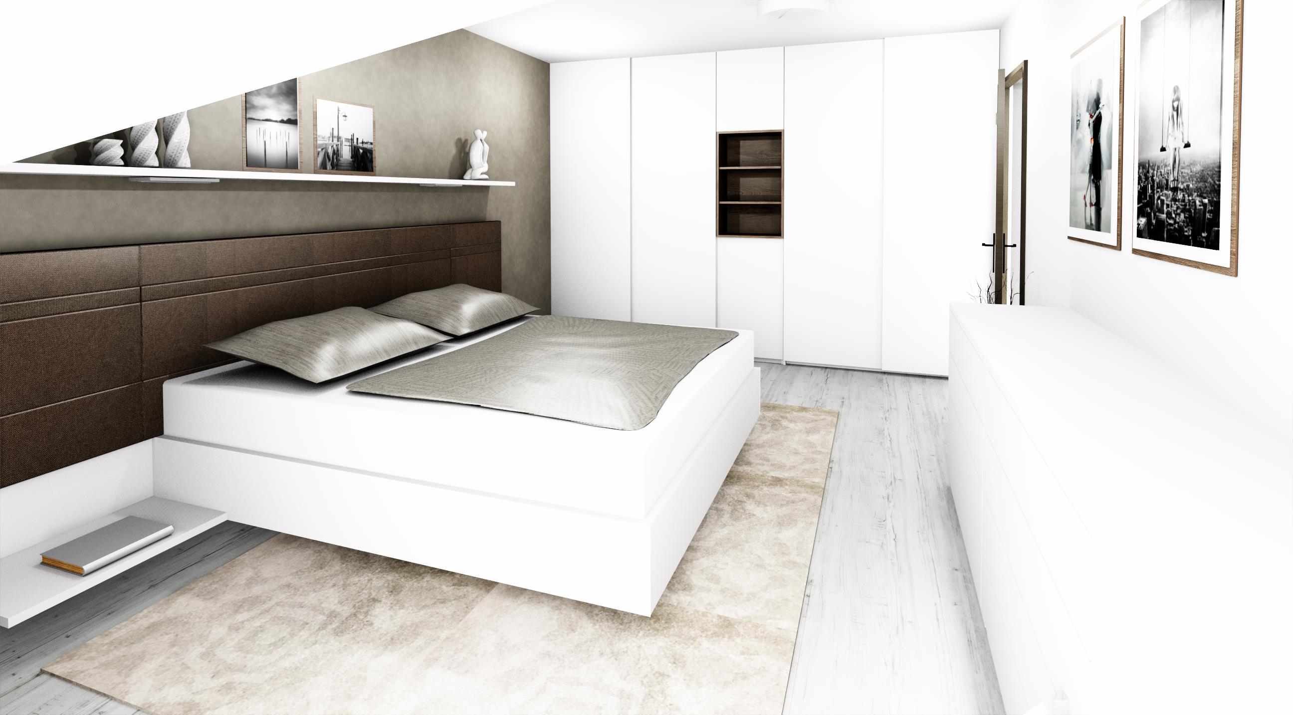 Design - dům Plzeň, ložnice